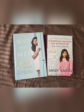 2/$10 Mindy Kaling Hardcover & Paperback Book Set - Blue & Pink Covers